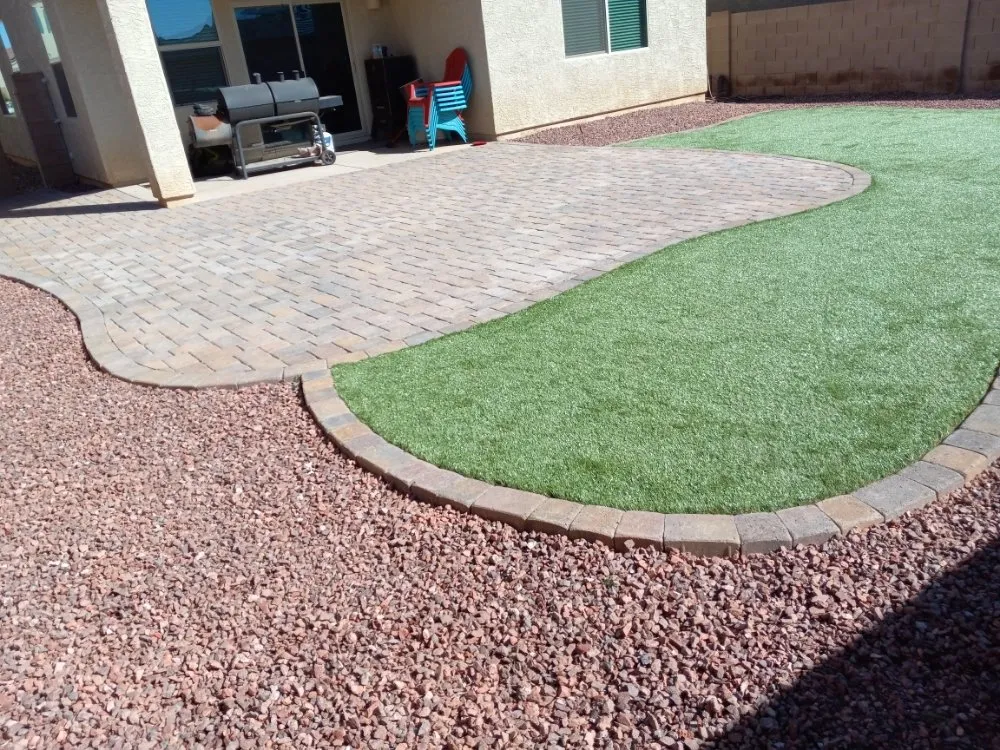 Custom landscape installation for beautiful yards in Tucson, AZ by Oleander Landscaping