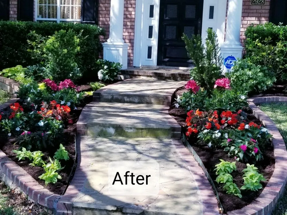 Local landscape installation in Lake Dallas, TX by Olin Landscape Maintenance