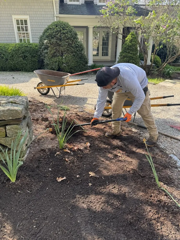 Expert yard cleanup service for residential properties in Stamford, CT by Oliva Landscaping & Masonry