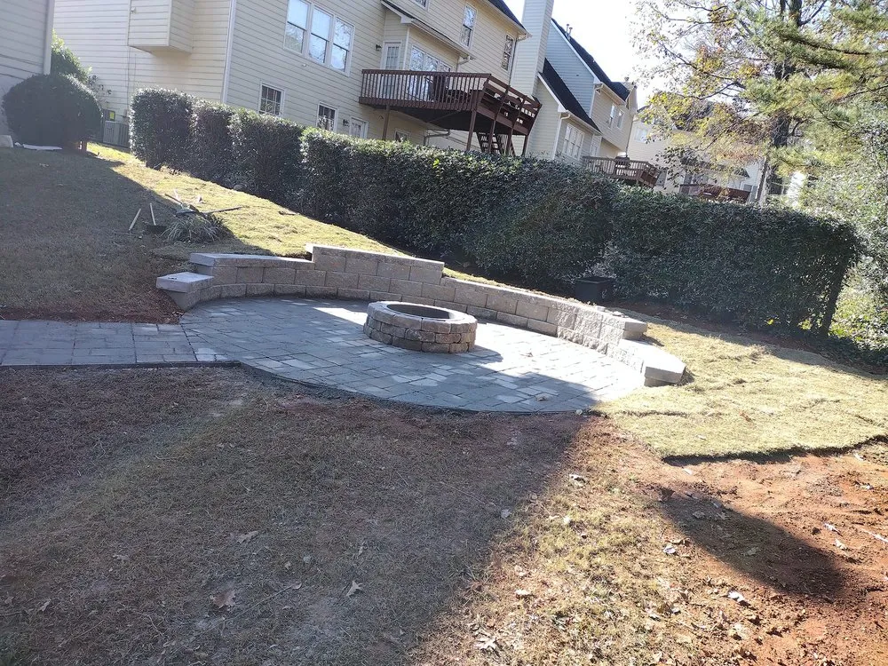 Professional landscape installation in Duluth, GA by Olivares Landscaping