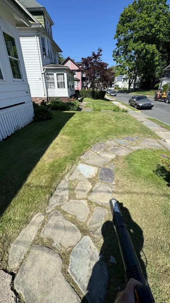 Custom lawn mowing service with custom design across New Britain, CT - Olive Creek Landscaping