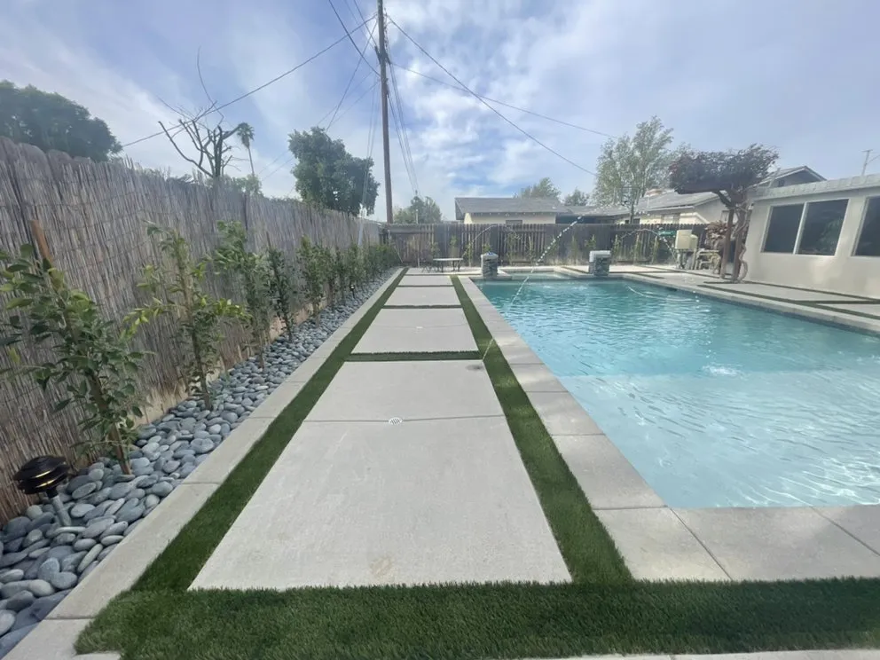 Custom outdoor landscaping for homes in Jurupa Valley, CA by Olivos Landscape
