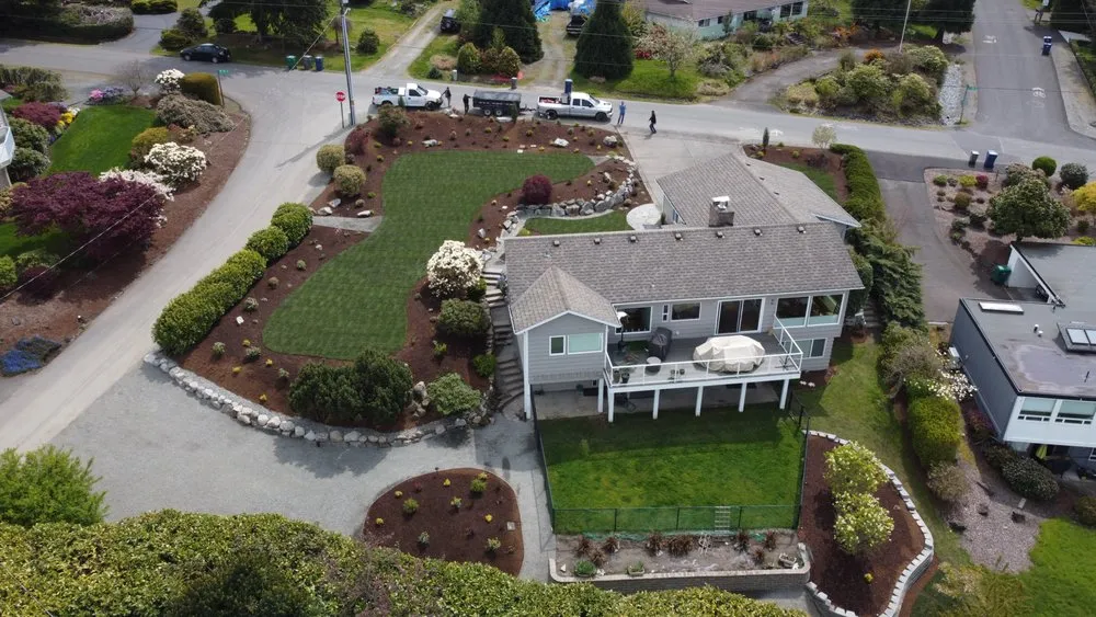 Custom garden landscaping in Enumclaw, WA by OLM Landscape Group