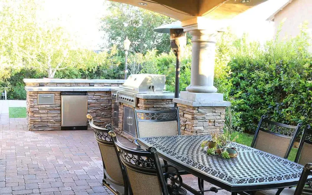 Custom outdoor landscaping with custom design in Sylmar, CA by Olmos Landscape