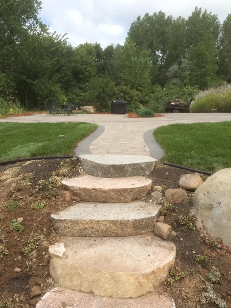 Professional landscape installation in Newport, MN by Olson's Irrigation & Landscaping