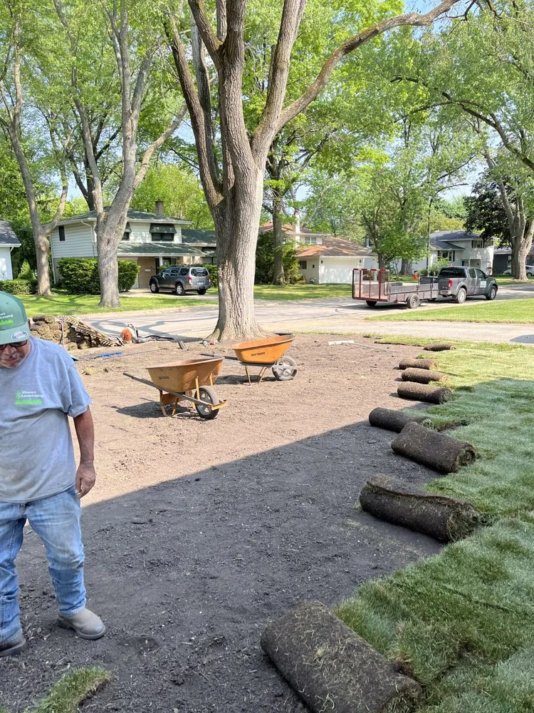 Professional garden landscaping near you in Aurora, IL by Olveras landscaping