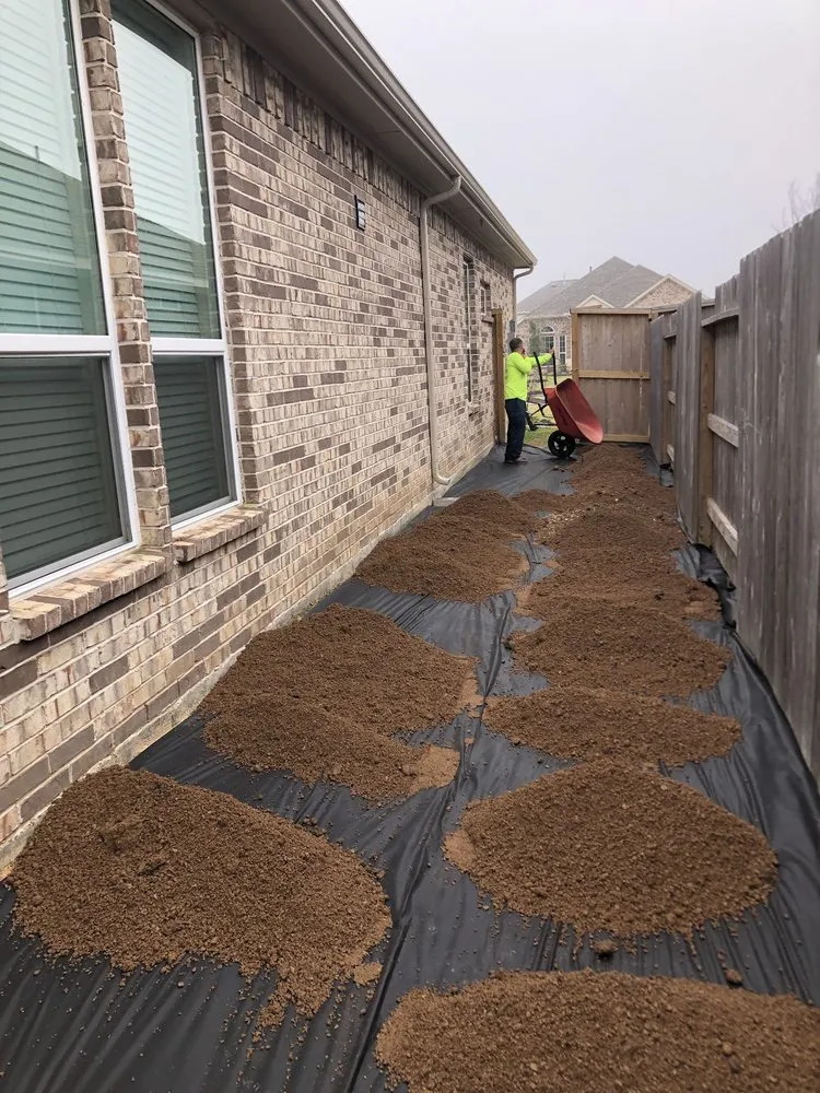 Trusted lawn mowing service with custom design in League City, TX by Olvera's Lawn Service