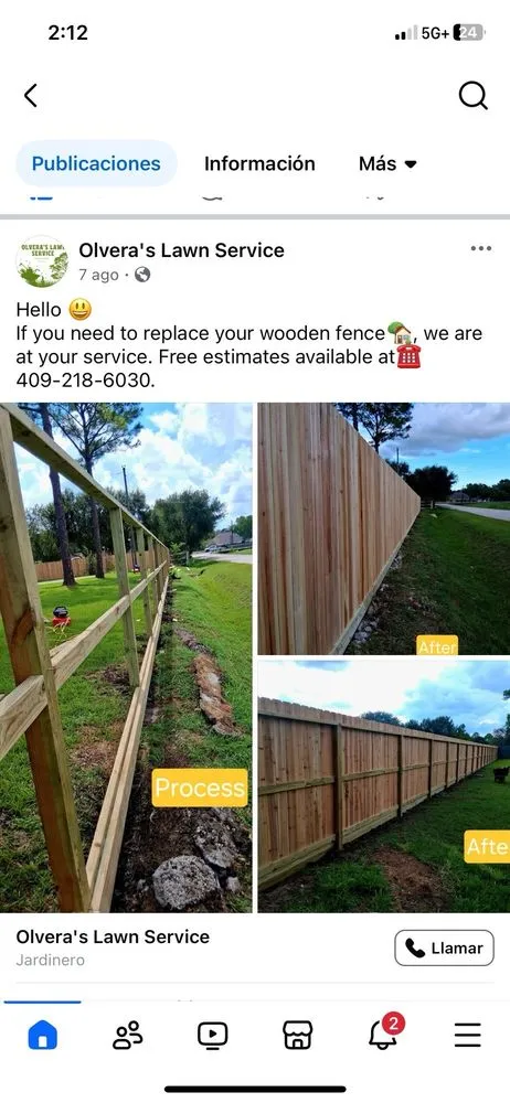 Custom lawn mowing service in League City, TX by Olvera's Lawn Service