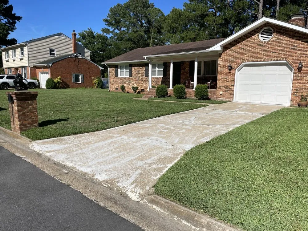 Custom landscape installation in Portsmouth, VA - Olympic Land & Lawn