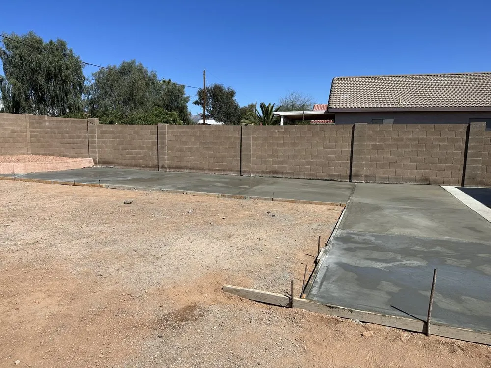 Custom landscape installation for beautiful yards in Mesa, AZ by Omar Flores Landscaping