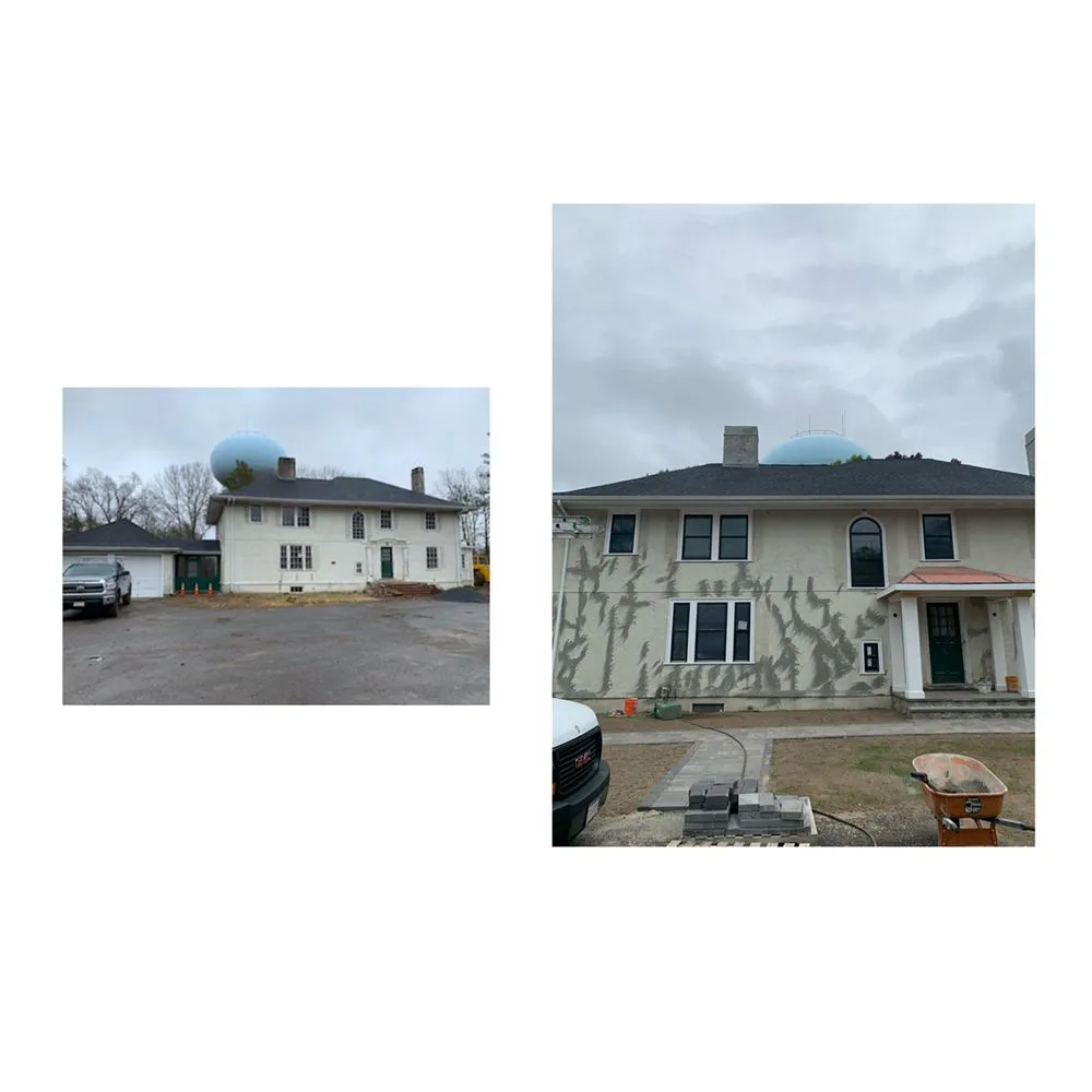 Professional outdoor landscaping with custom design across Dedham, MA - Omar Masonry And Painting