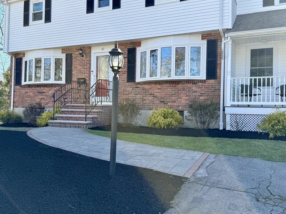 Affordable residential landscaping in Dedham, MA by Omar Masonry And Painting
