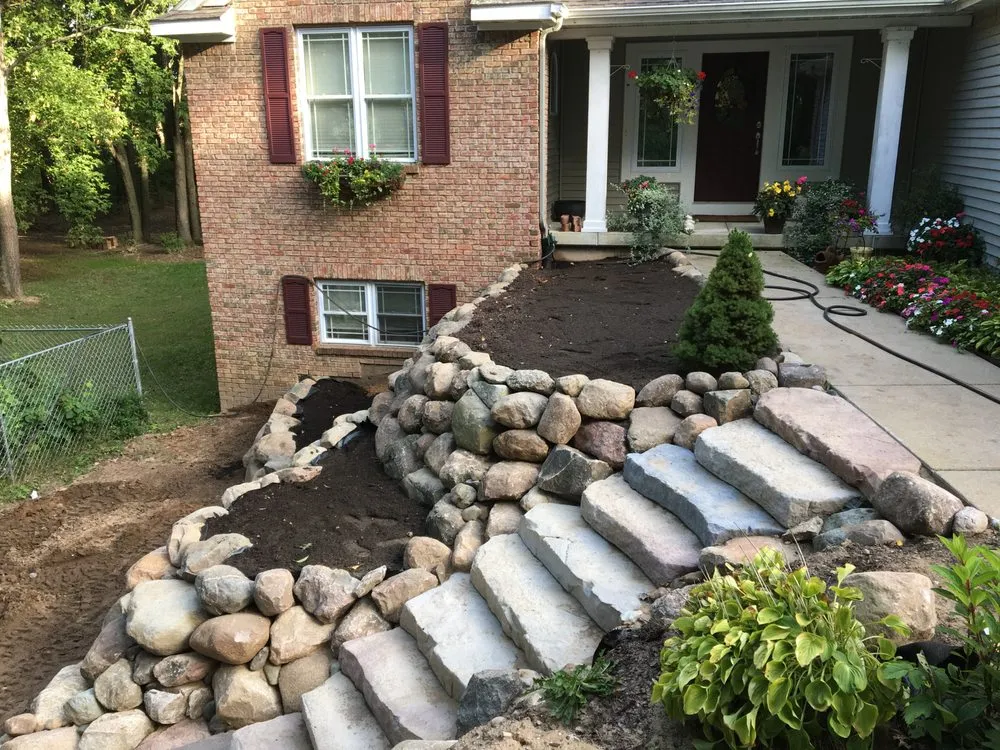 Trusted garden landscaping in East Grand Rapids, MI by Omega Brick & Landscaping