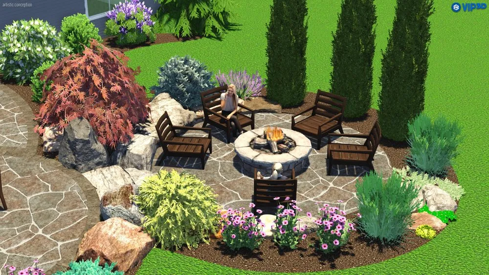 Custom lawn care service for outdoor upgrades in East Grand Rapids, MI by Omega Brick & Landscaping