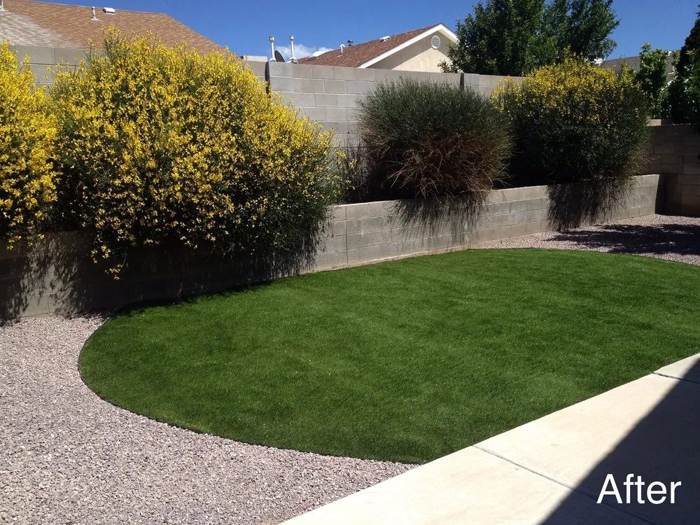 Affordable lawn care service with custom design across Albuquerque, NM - Omega Landscaping