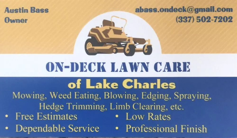 Custom outdoor landscaping experts serving Lake Charles, LA - On Deck Lawn and Land Services