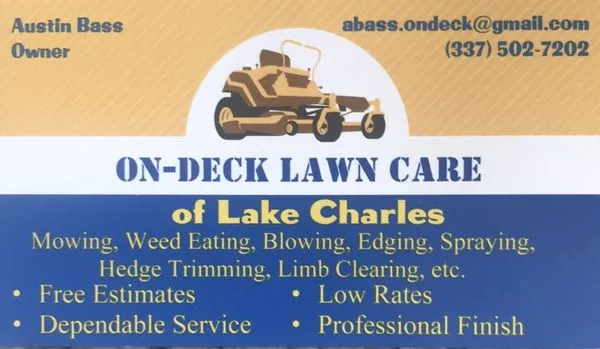On Deck Lawn and Land Services Logo