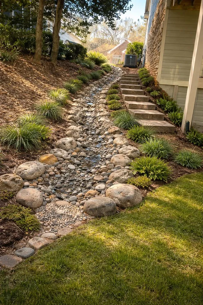 Custom lawn mowing service in Gainesville, GA by On Point Landscaping & Property Maintenance.