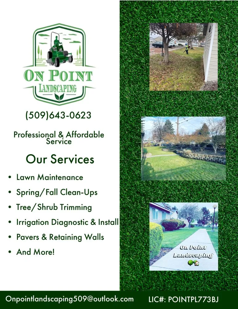 Top-rated outdoor landscaping in Grandview, WA by On Point Landscaping