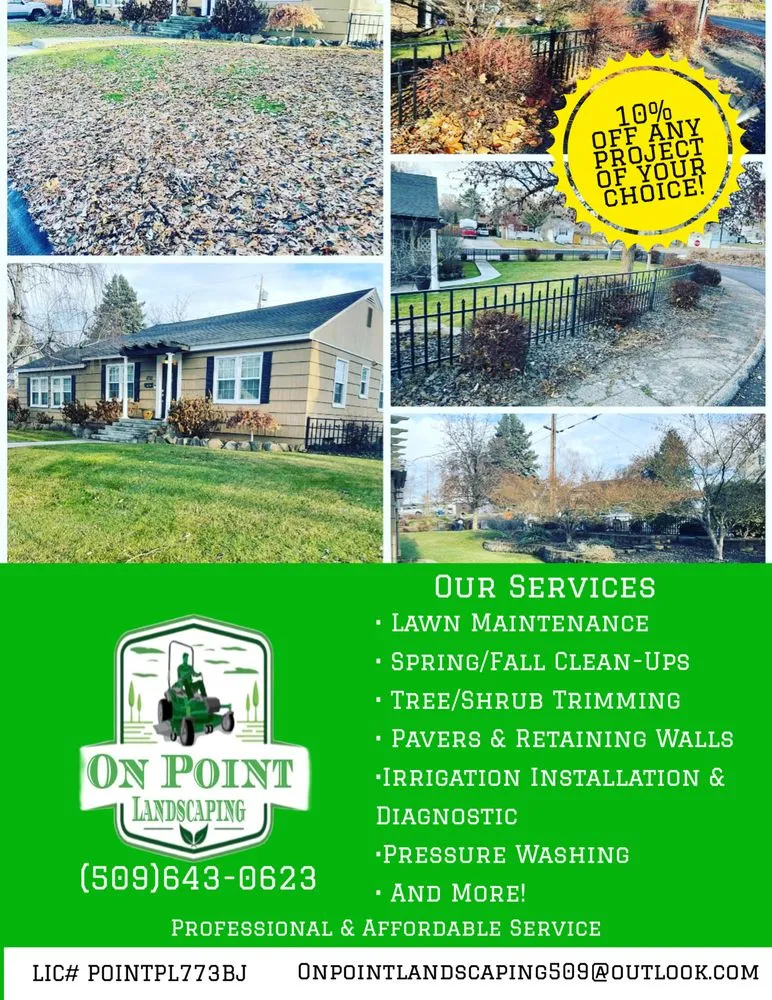 Reliable garden landscaping near you in Grandview, WA by On Point Landscaping