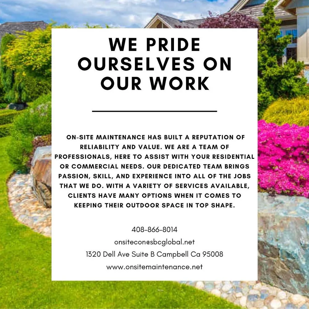 Top-rated outdoor landscaping in Campbell, CA by On-Site Maintenance