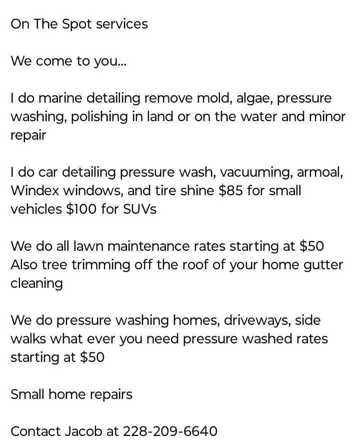 Professional landscaping services in Biloxi, MS - On The Spot Services