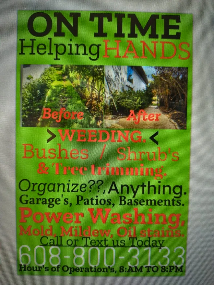 Expert landscaping services in Madison, WI by On Time Helping Hands