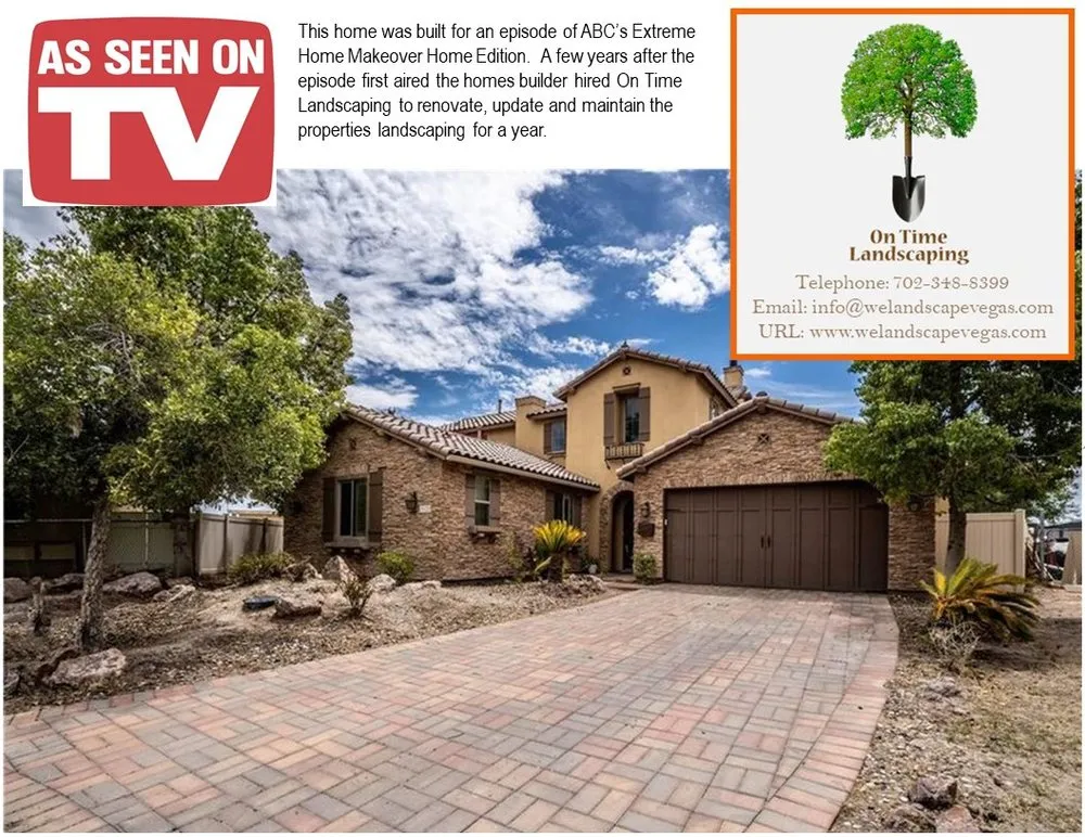 Top-rated outdoor landscaping in Las Vegas, NV - On Time Landscaping