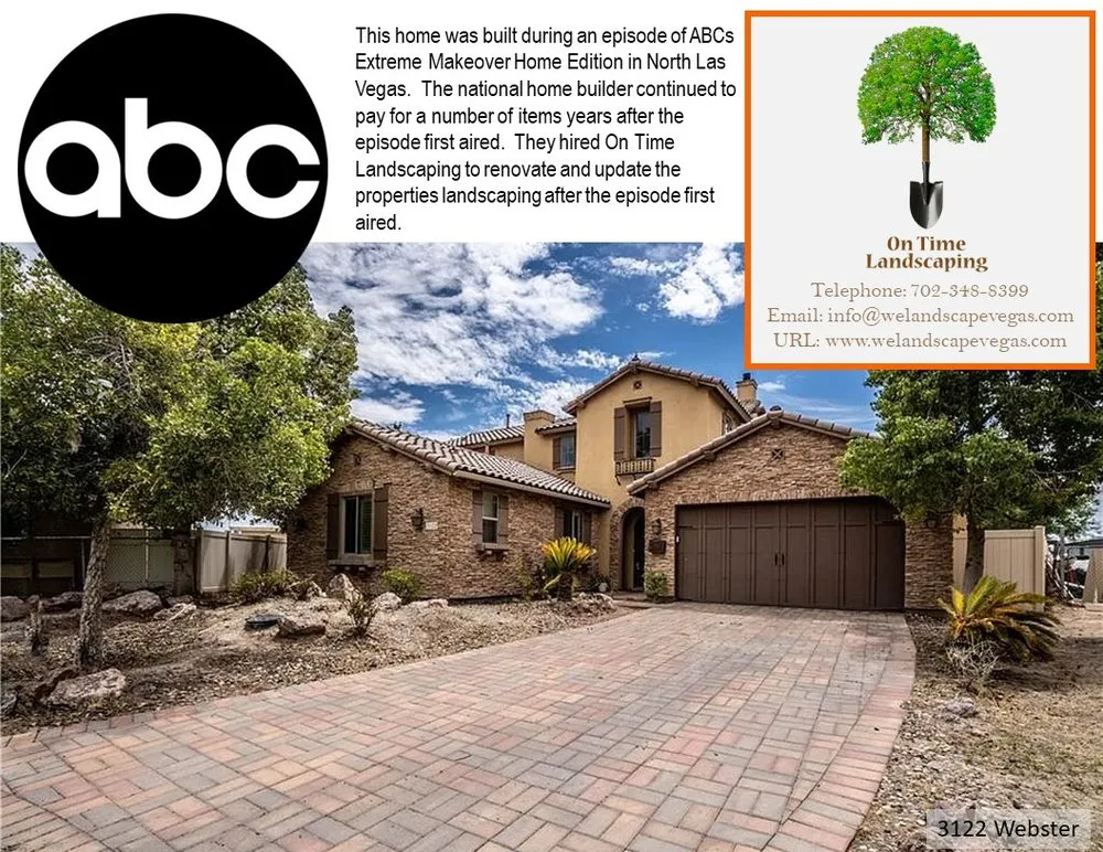 Expert outdoor landscaping in Las Vegas, NV - On Time Landscaping