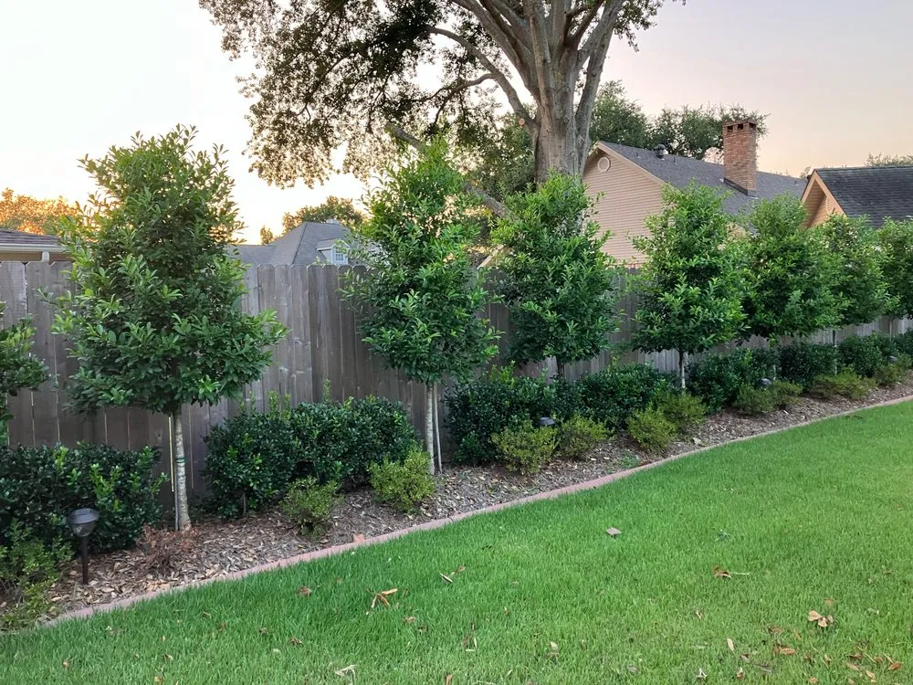 Custom residential landscaping in River Ridge, LA by On Time Lawn Services