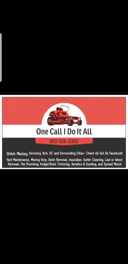 Trusted lawn care service experts serving York, SC - One Call I Do It All