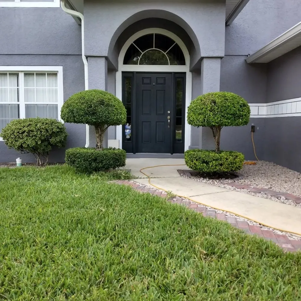 Local landscape installation with custom design in Deltona, FL by One For All Landscaping