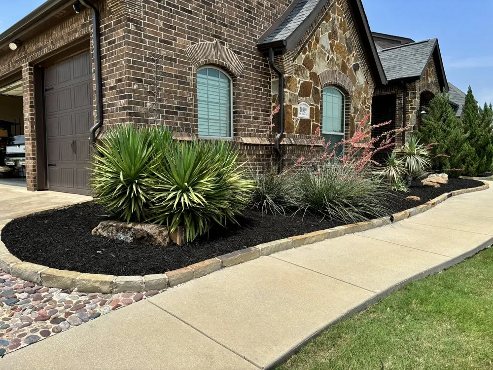 Trusted lawn mowing service for residential properties in Fort Worth, TX by One Green Lawn Landscaping