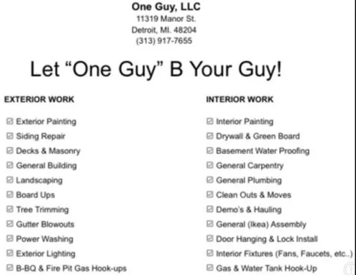 One Guy Logo