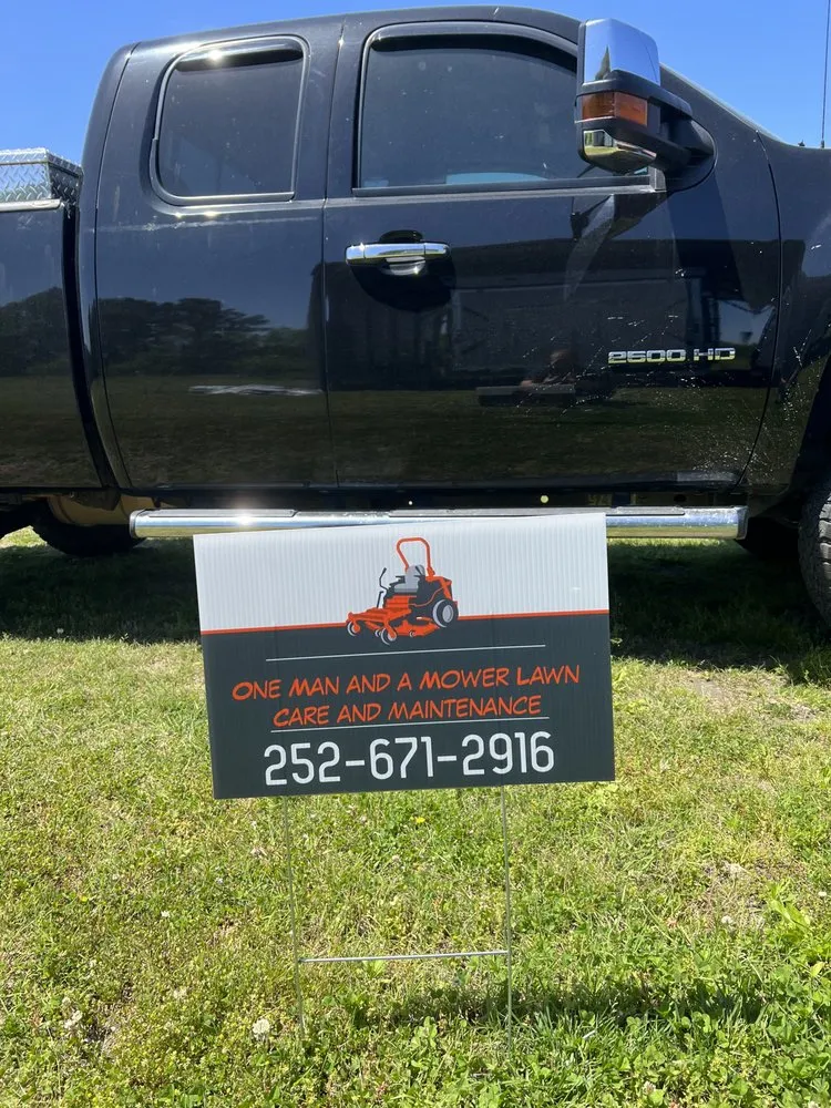 Affordable yard cleanup service near you in Cove City, NC by One Man And A Mower Lawn Care And Maintenance