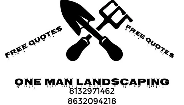 One Man Landscaping Logo