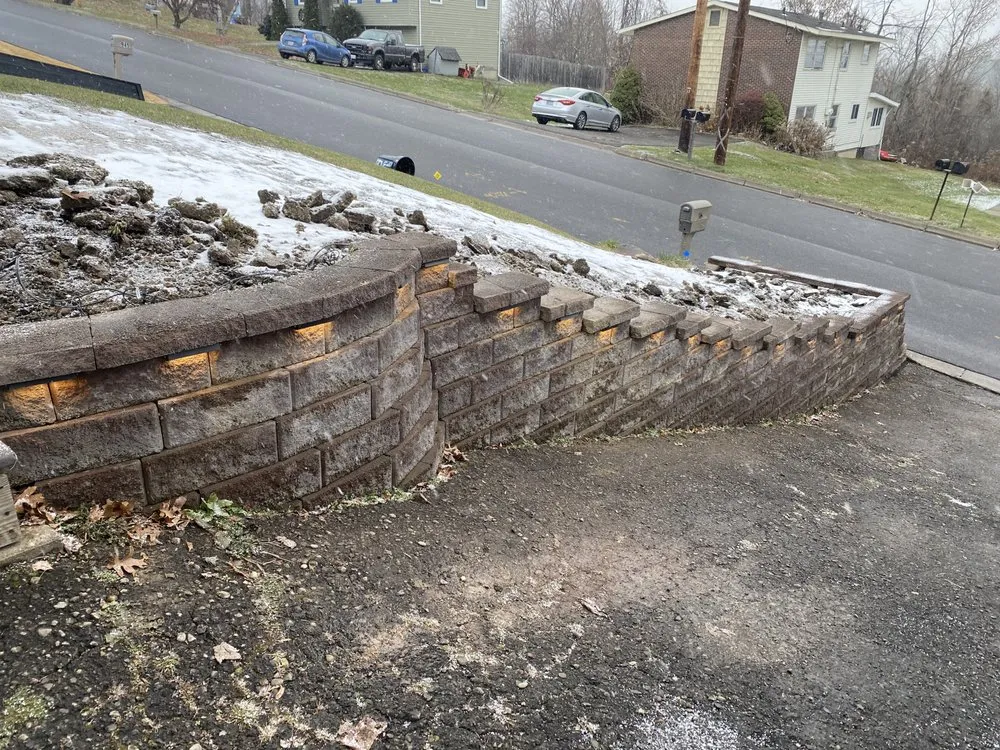 Custom landscape installation in Hallstead, PA by One Ranger Excavation & Landscaping