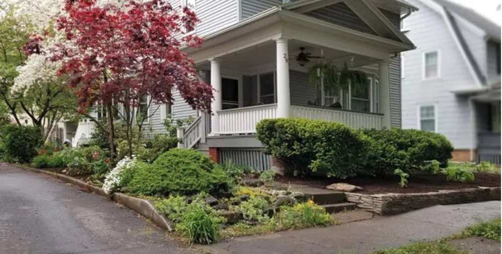 Top-rated landscape installation with custom design in Fairport, NY by One Service