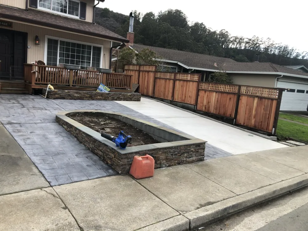 Reliable landscape installation in San Bruno, CA by One Stop Concrete Construction