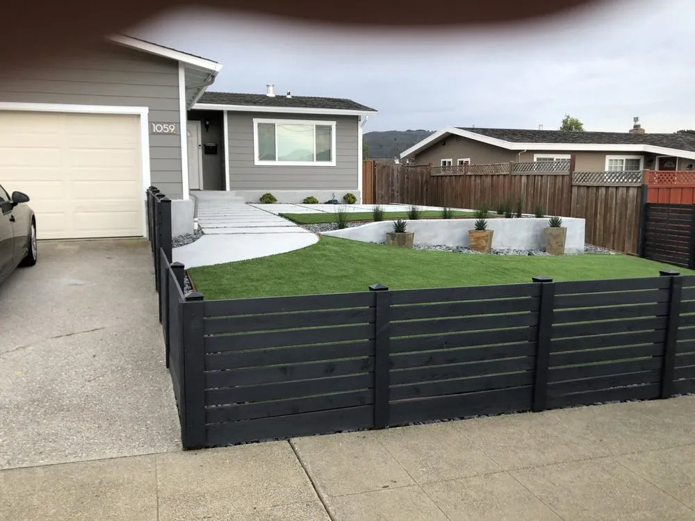 Top-rated outdoor landscaping with custom design in San Bruno, CA by One Stop Concrete Construction