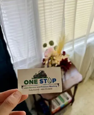 One stop lawn service and pressure washing Logo