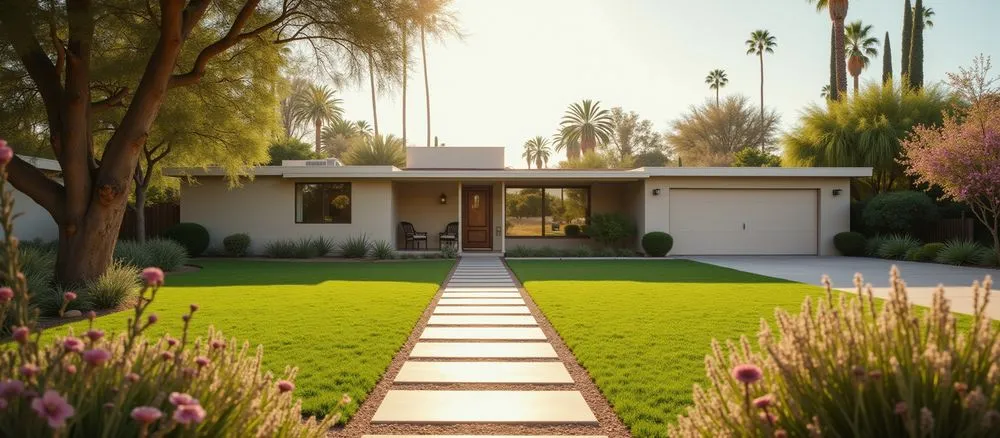 Professional garden landscaping for year-round maintenance in Palm Desert, CA by One Team Property