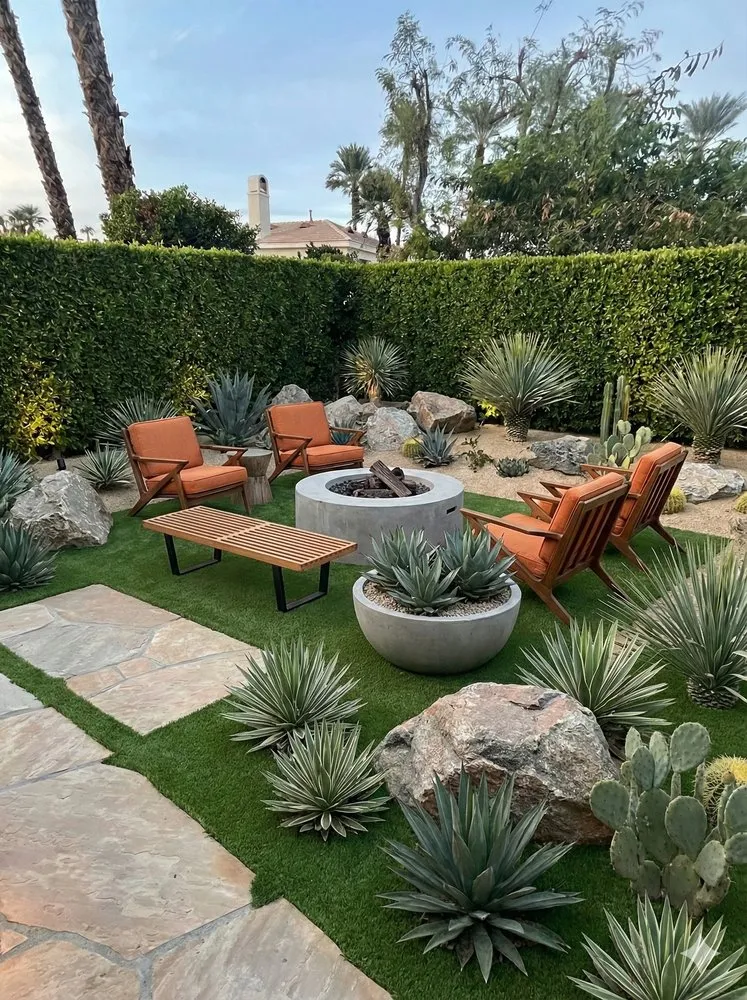 Professional lawn mowing service for homes in Palm Desert, CA by One Team Property