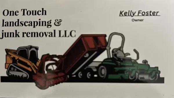 One Touch Landscaping And Junk Removal Logo