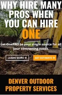 Professional landscape installation in Parker, CO by OnePRO Contracting