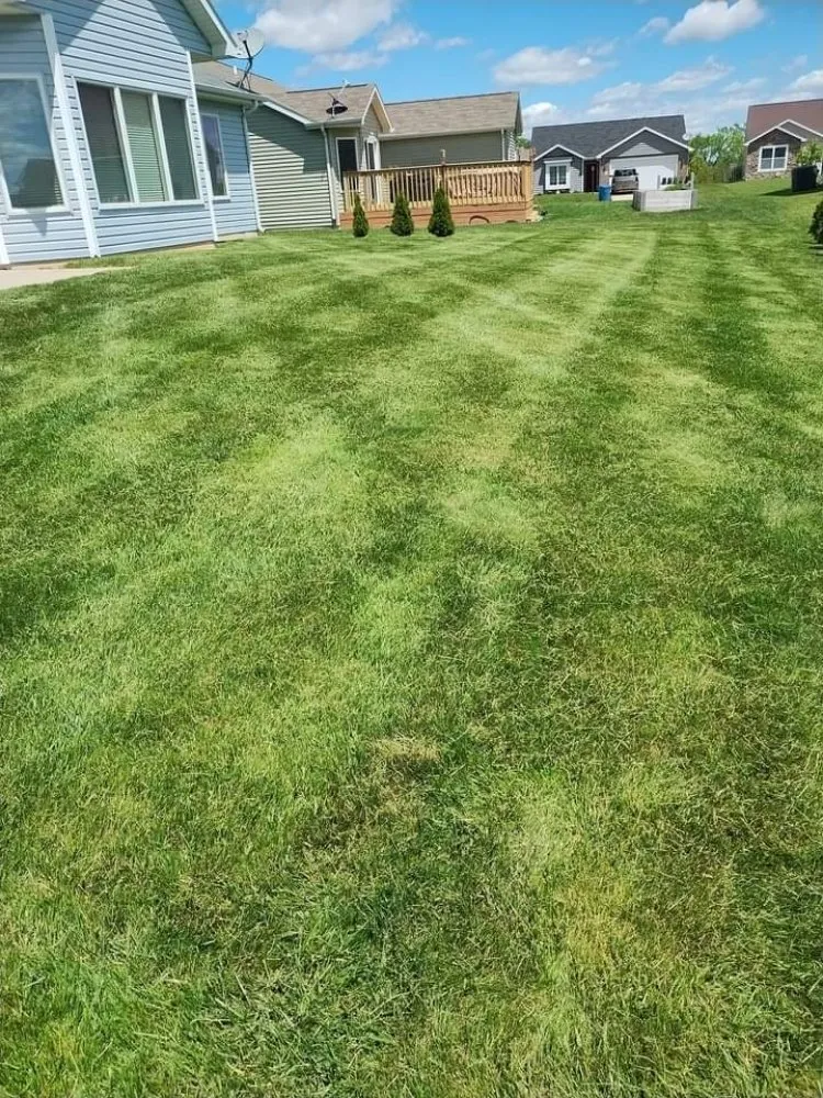 Custom residential landscaping with custom design in Woodburn, IN by Oneth Lawn Services