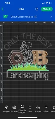Only The Best Landscaping Logo