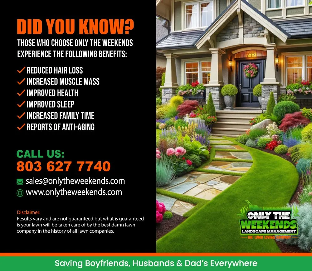 Professional lawn mowing service in Rock Hill, SC by Only The Weekends