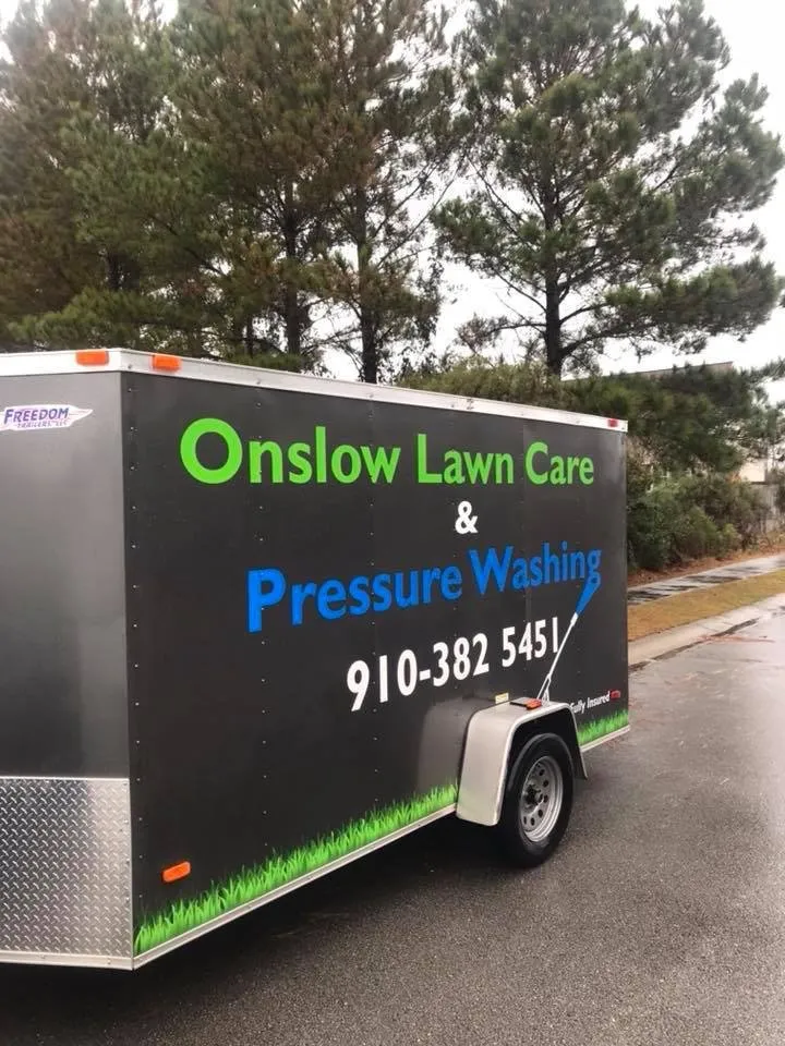 Trusted residential landscaping with custom design in Jacksonville, NC by Onslow Lawn Care and Pressure Washing