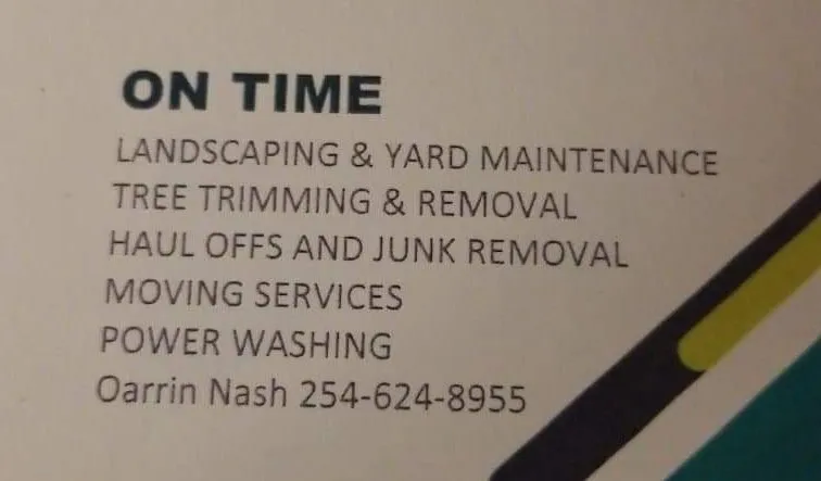 Professional yard maintenance in Temple, TX - OnTime